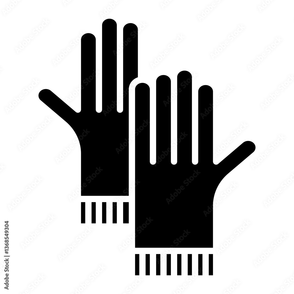 Obraz premium Protective Gloves Icon