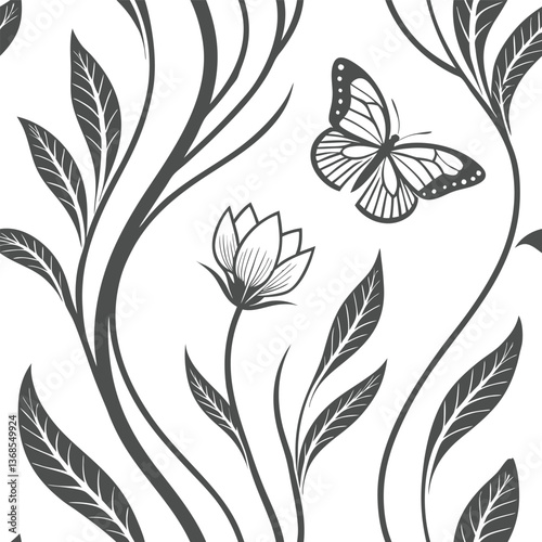 Japanese-Inspired Vector Art – Seamless Patterns & Nature Illustrations