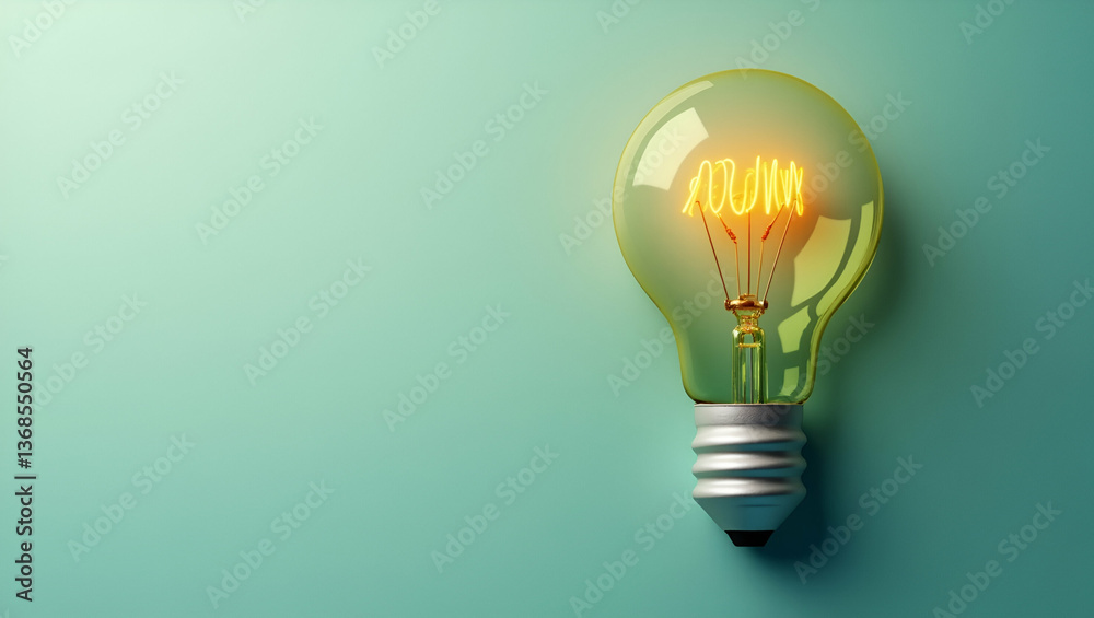 3D Flat Icon: Person Blended with Light Bulb - Symbolizing Innovation & Eco-Friendly Solutions in Double Exposure with Copy Space on Isolated White Background 3D Flat Icon: Person Blended with Light Bulb - Symbolizing Innovation & Eco-Friendly Solutions in Double Exposure with Copy Space on Isolated White Background