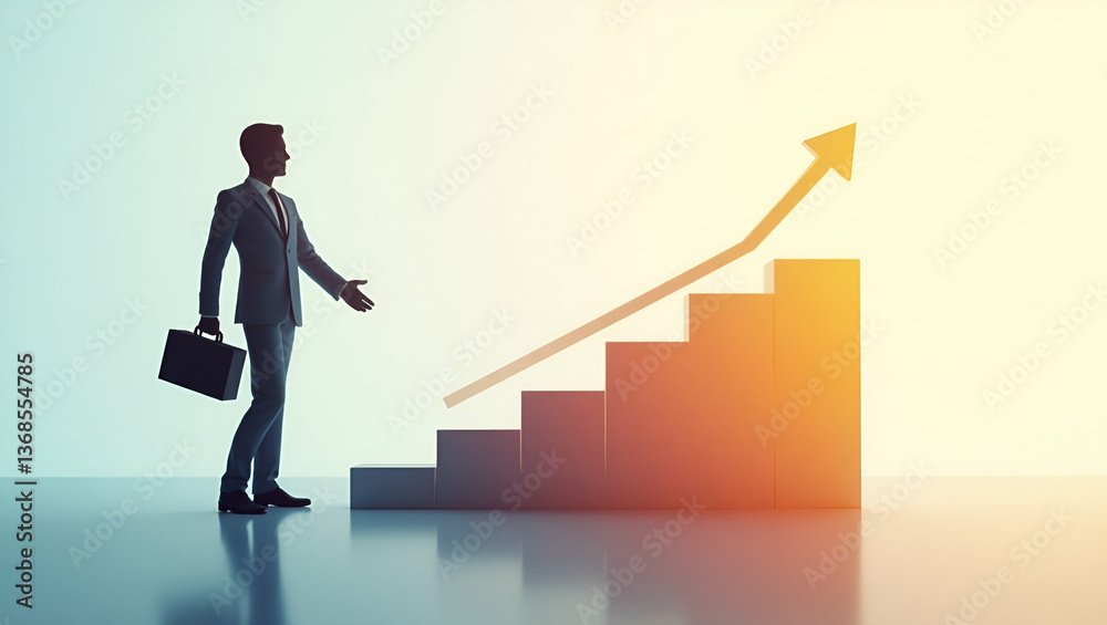 3d Flat icon as Silhouette of a person and a financial projection graph symbolizing forecast analysis in double exposure with copy space. concept as A silhouette of a person merged with a financial pr 3d Flat icon as Silhouette of a person and a financial projection graph symbolizing forecast analysis in double exposure with copy space. concept as A silhouette of a person merged with a financial pr
