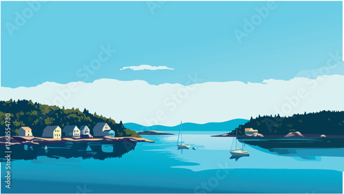 Bar Harbor - Quiet Waters and Coastal Charm .eps