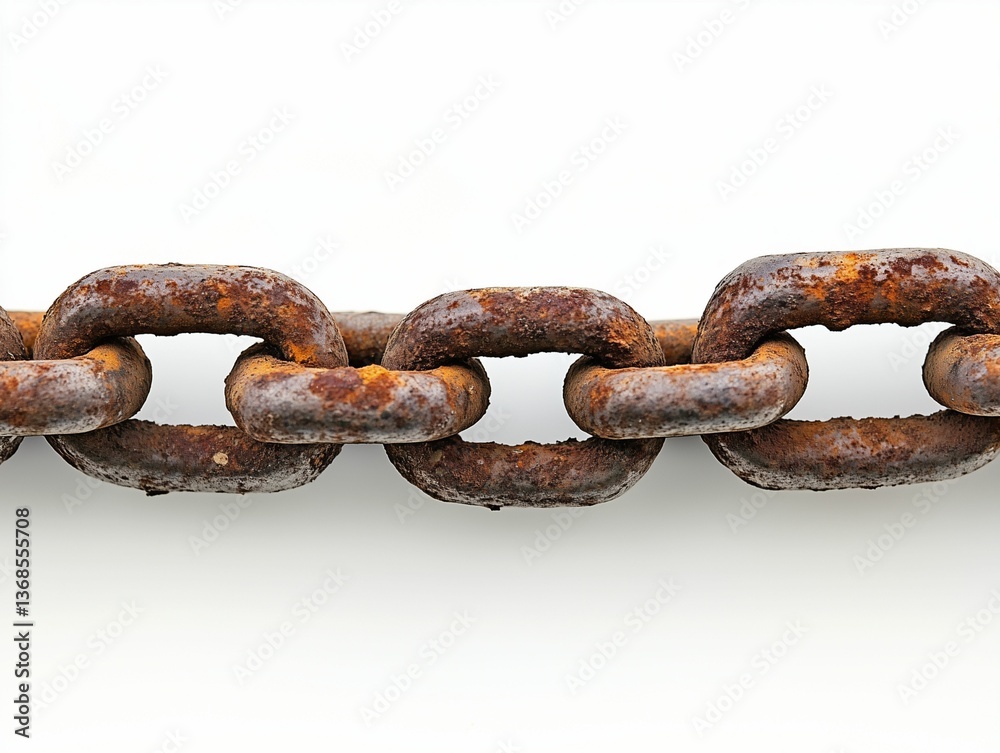 Fototapeta premium old rusty chain