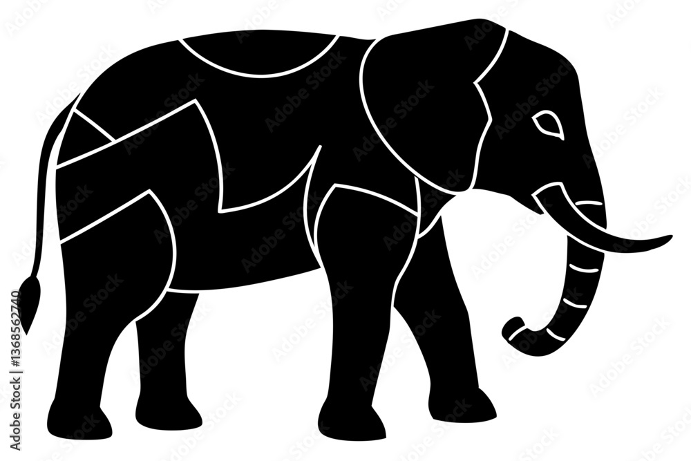 Obraz premium elephant vector illustration