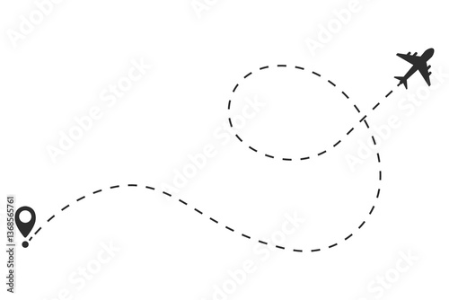 Flight Route Illustration