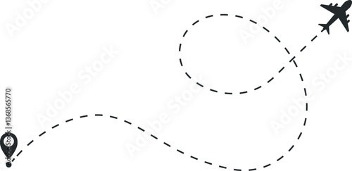 Flight Route Illustration
