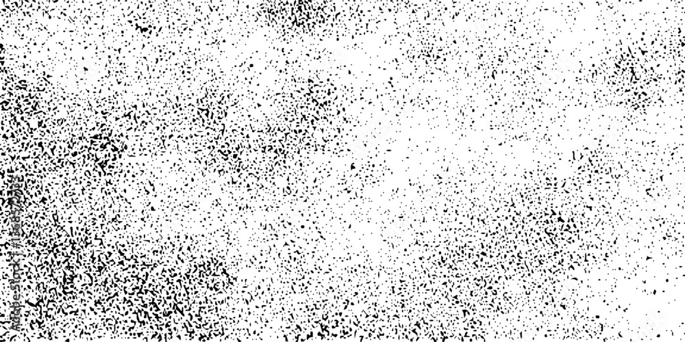 Fototapeta premium Distressed black texture. Dark grainy texture on white background. Rusted white effect. Grunge design elements. Vector illustration.