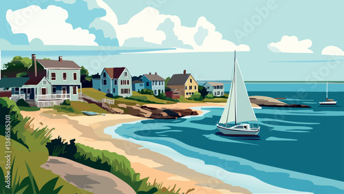 Stonington - Where the Sea Meets the Shore in Connecticut.eps