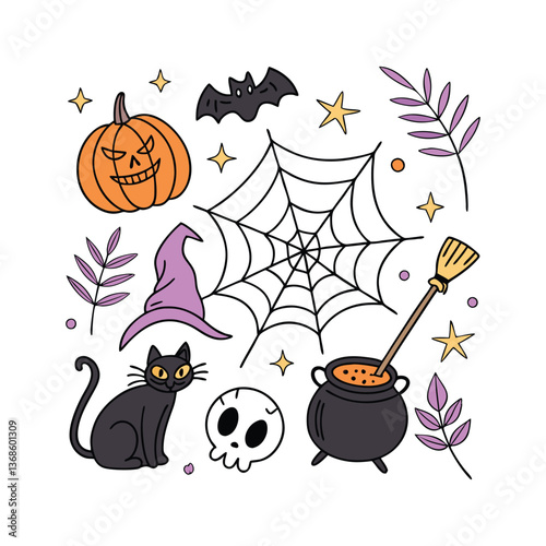halloween seamless pattern