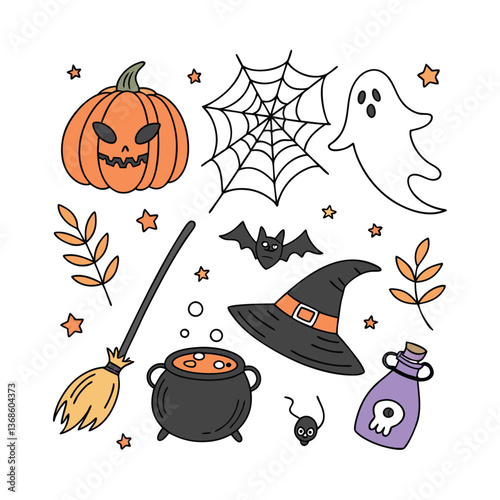 halloween seamless pattern