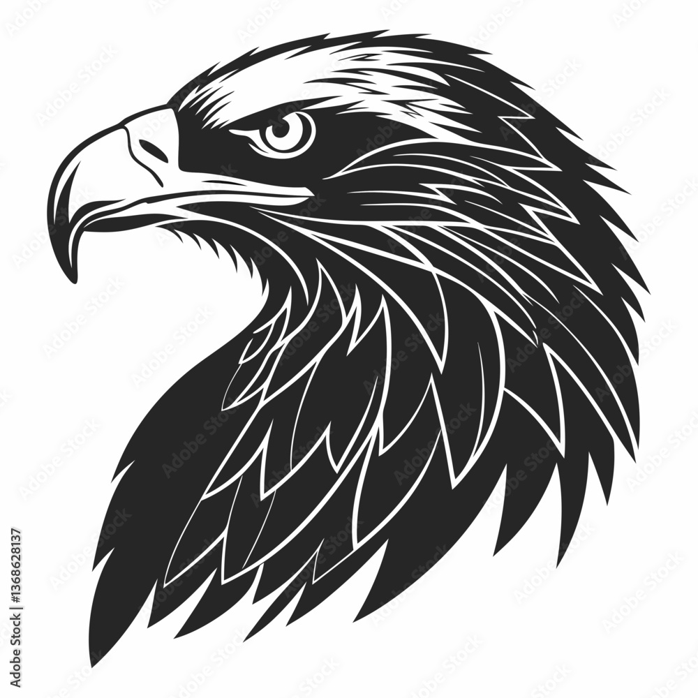 Obraz premium eagle head vector