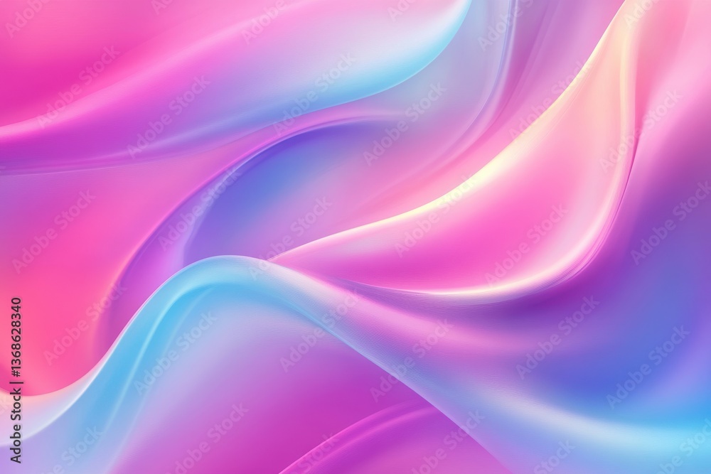 Obraz premium Pink Abstract Gradient Background with Smooth Satin Drapery Texture