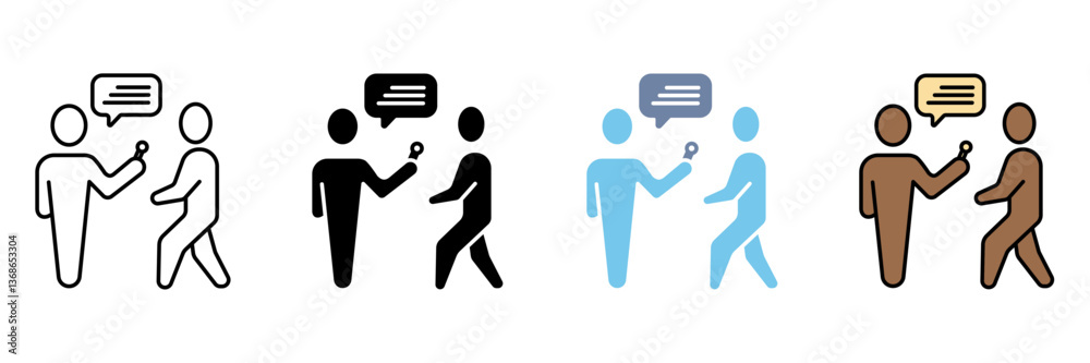 interview concept line icon. Simple element illustration. interview concept line icon. Simple element illustration.