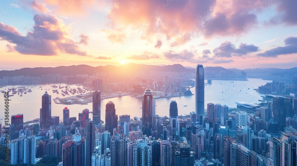 Fototapeta premium A smart city where AI controls all financial decisions --ar 16:9 --v 6.1 Job ID: 4db798cc-529b-40ea-a7df-42c3f690da16