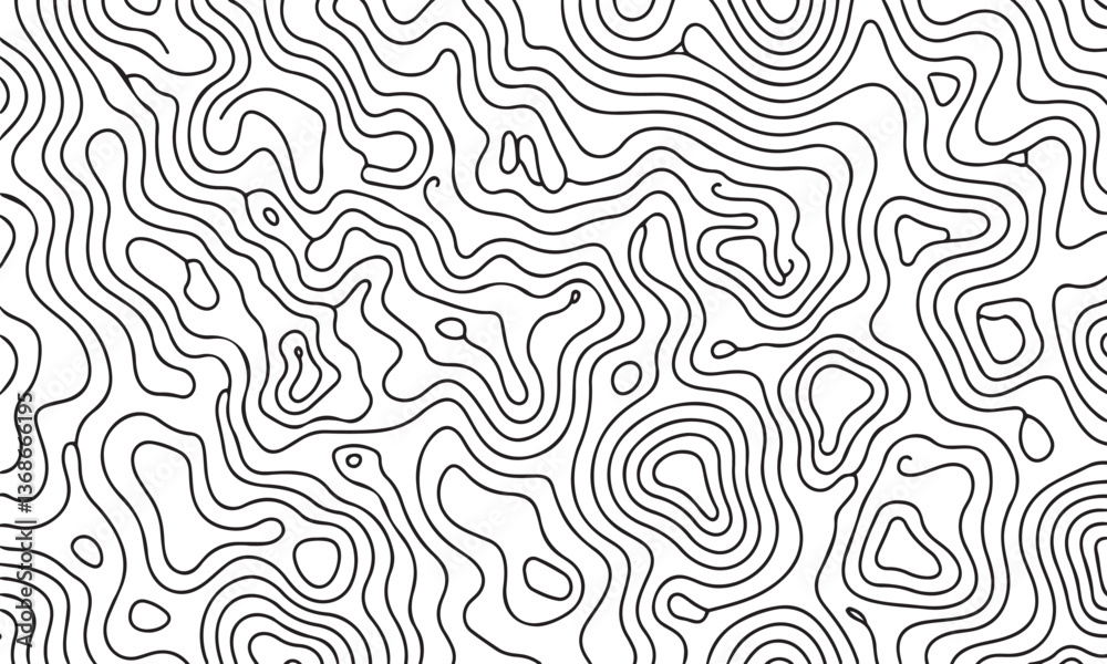 Abstract Topographic Map Lines Pattern Abstract Topographic Map Lines Pattern