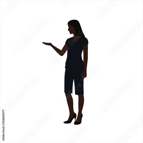 business woman silhouette