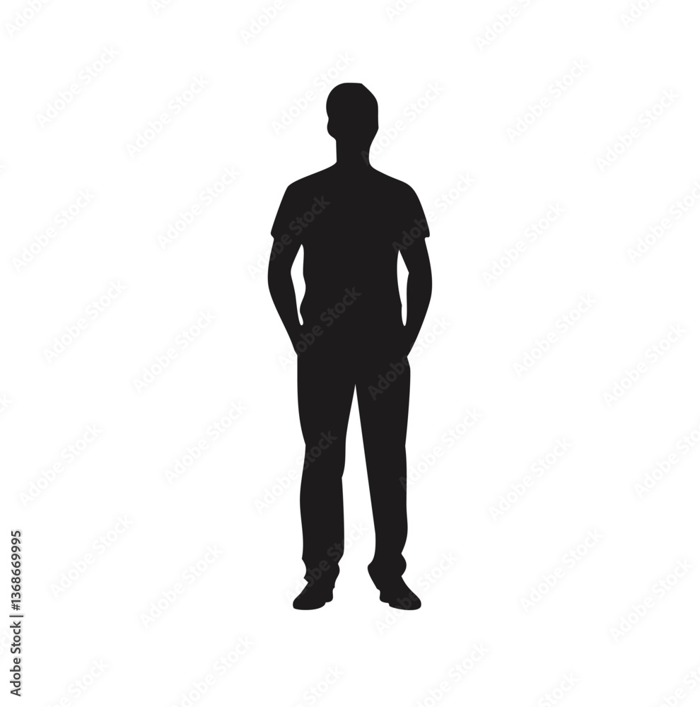 silhouette of a man silhouette of a man