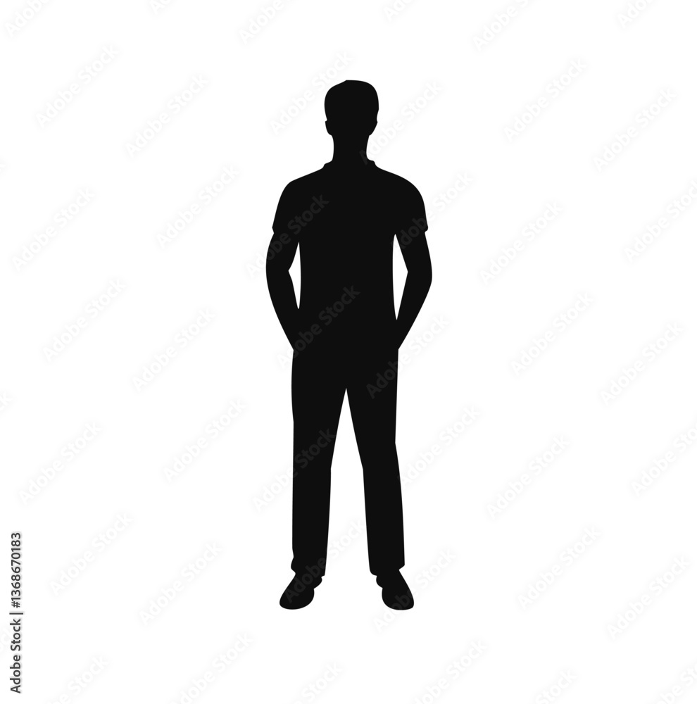 silhouette of a man silhouette of a man