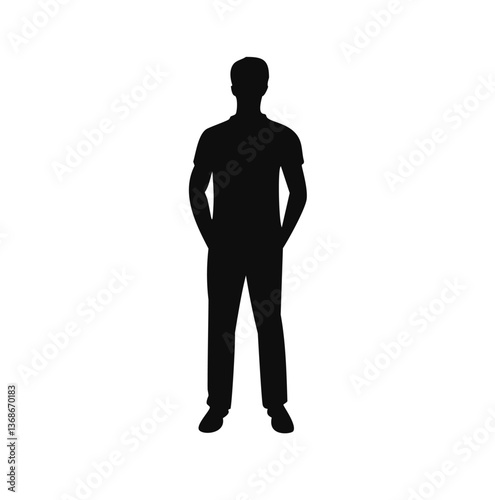 silhouette of a man
