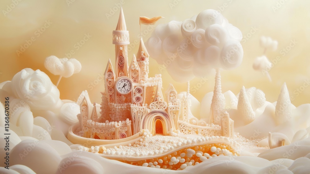 Generic Castle Made View Soft Quilling Tones Jellybeans Generic Castle Made View Soft Quilling Tones Jellybeans