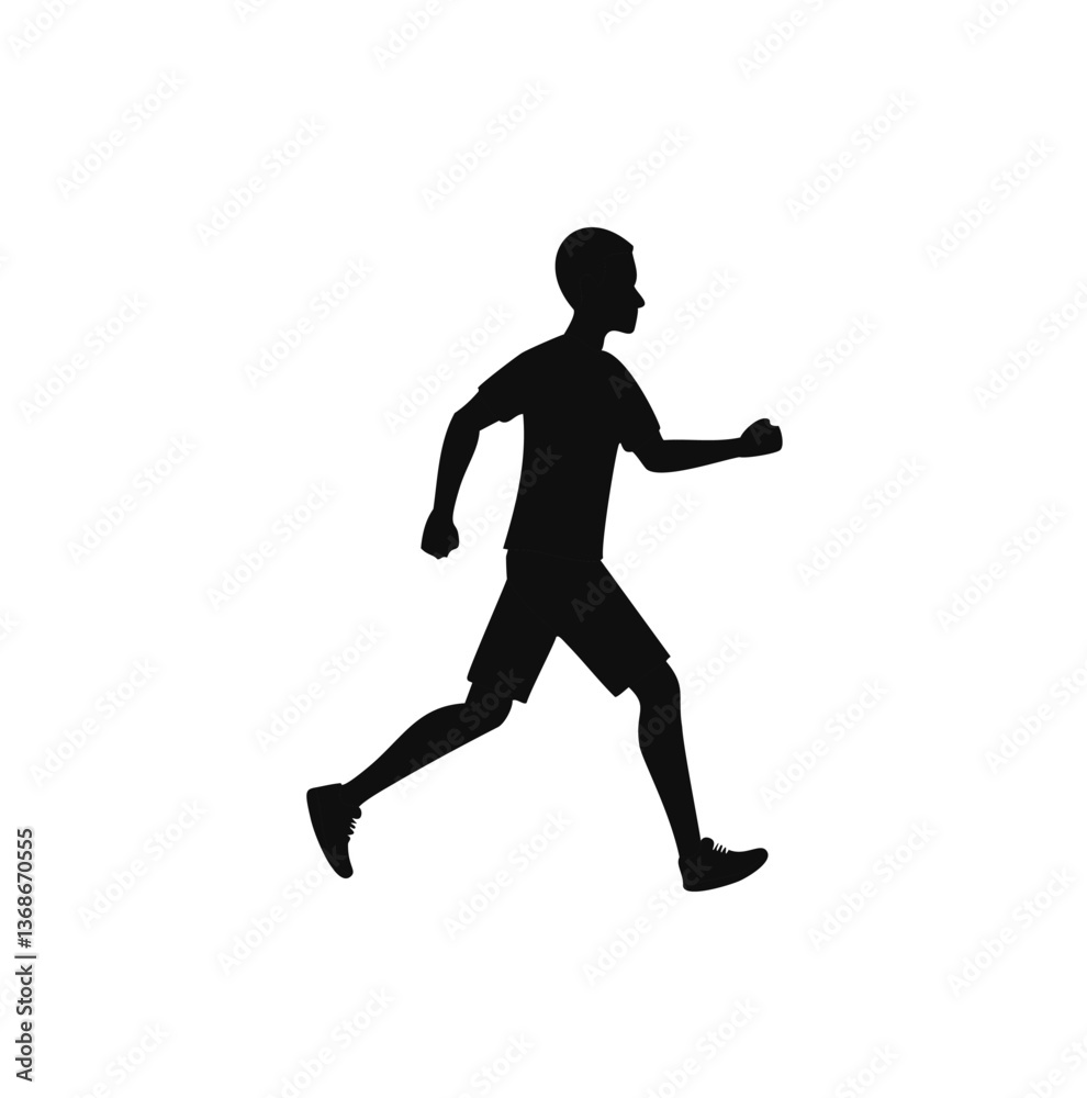 running man silhouette running man silhouette