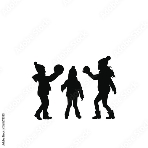 silhouettes of people