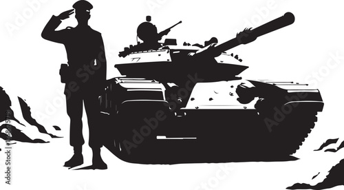  American Military Silhouettes Vector Bundle,