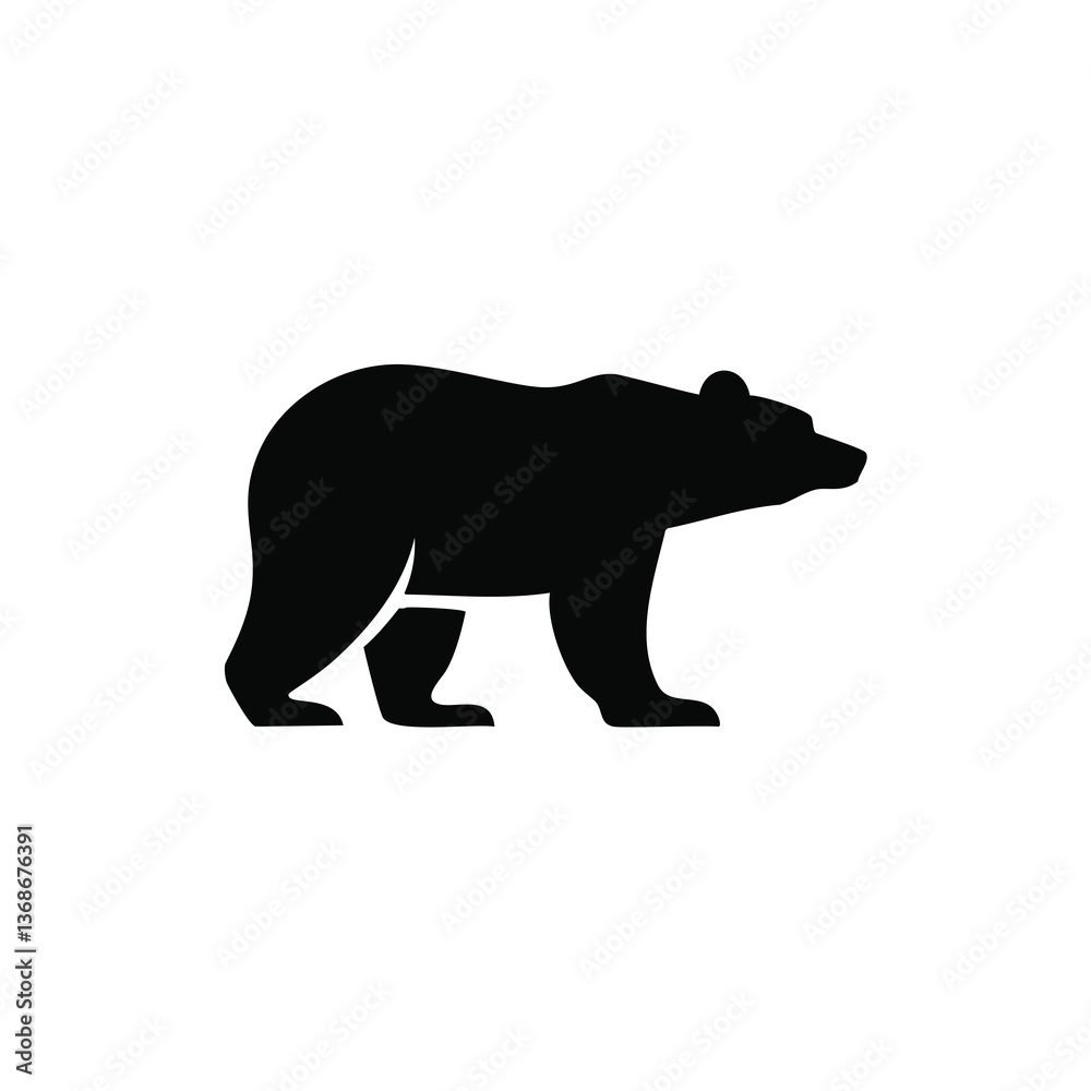 Fototapeta premium vector illustration of a bear