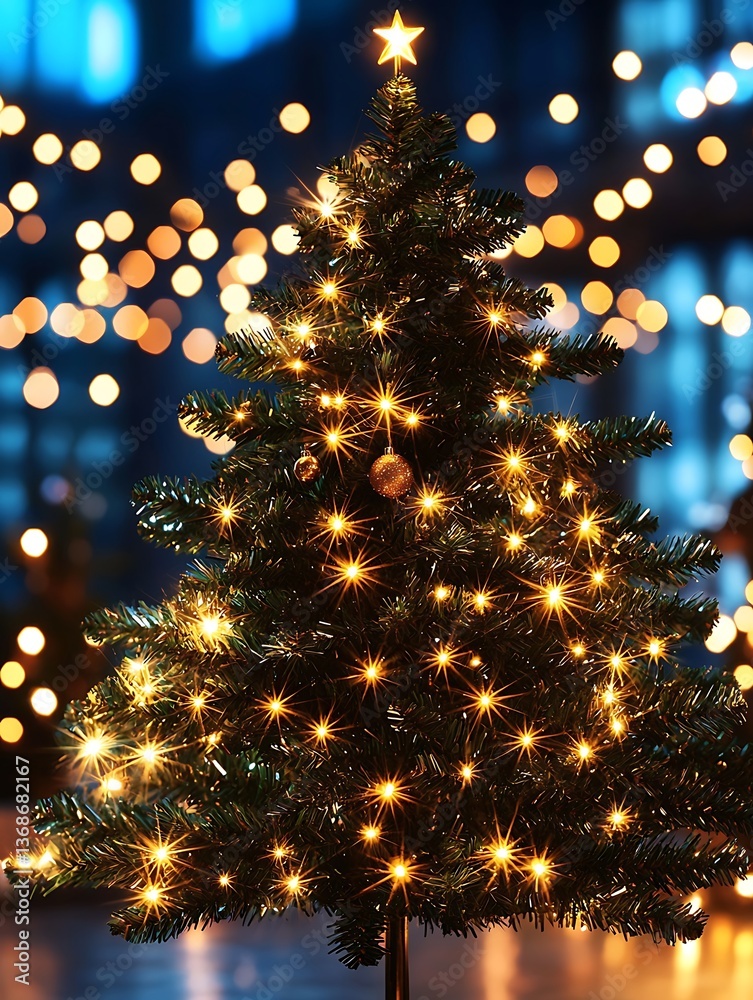 Christmas Tree Lights Blurred Christmas Tree Lights Blurred