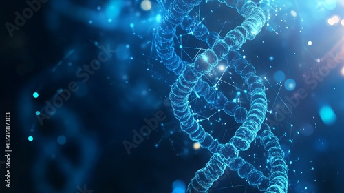 Abstract DNA Technology: Advancing Science & Medical Innovation photo