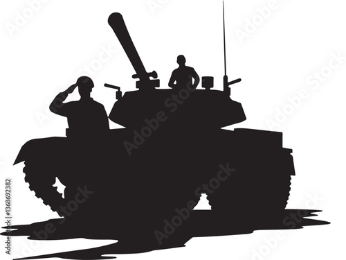  American Military Silhouettes Vector Bundle,