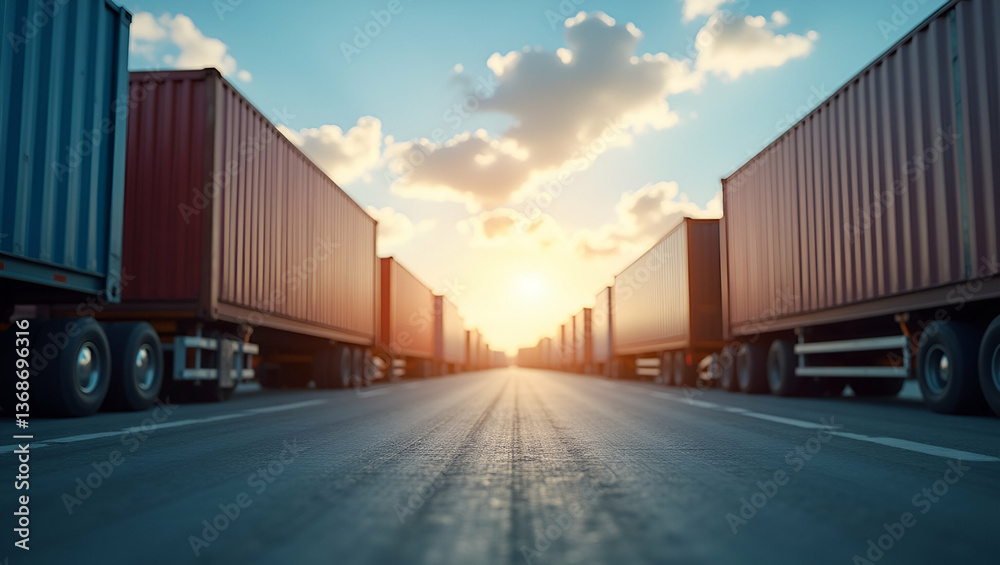 Photo realistic as Freight yard and a cost efficiency table symbolizing logistics efficiency in double exposure with copy space. concept as A freight yard blended with a cost efficiency table represen Photo realistic as Freight yard and a cost efficiency table symbolizing logistics efficiency in double exposure with copy space. concept as A freight yard blended with a cost efficiency table represen