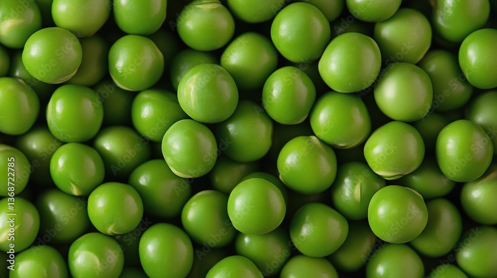 Green Peas Close-Up on Textured Background Green Peas Close-Up on Textured Background