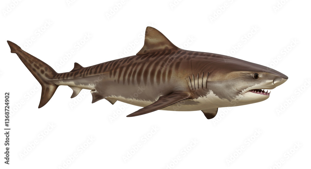 Fototapeta premium Isolated Tiger Shark