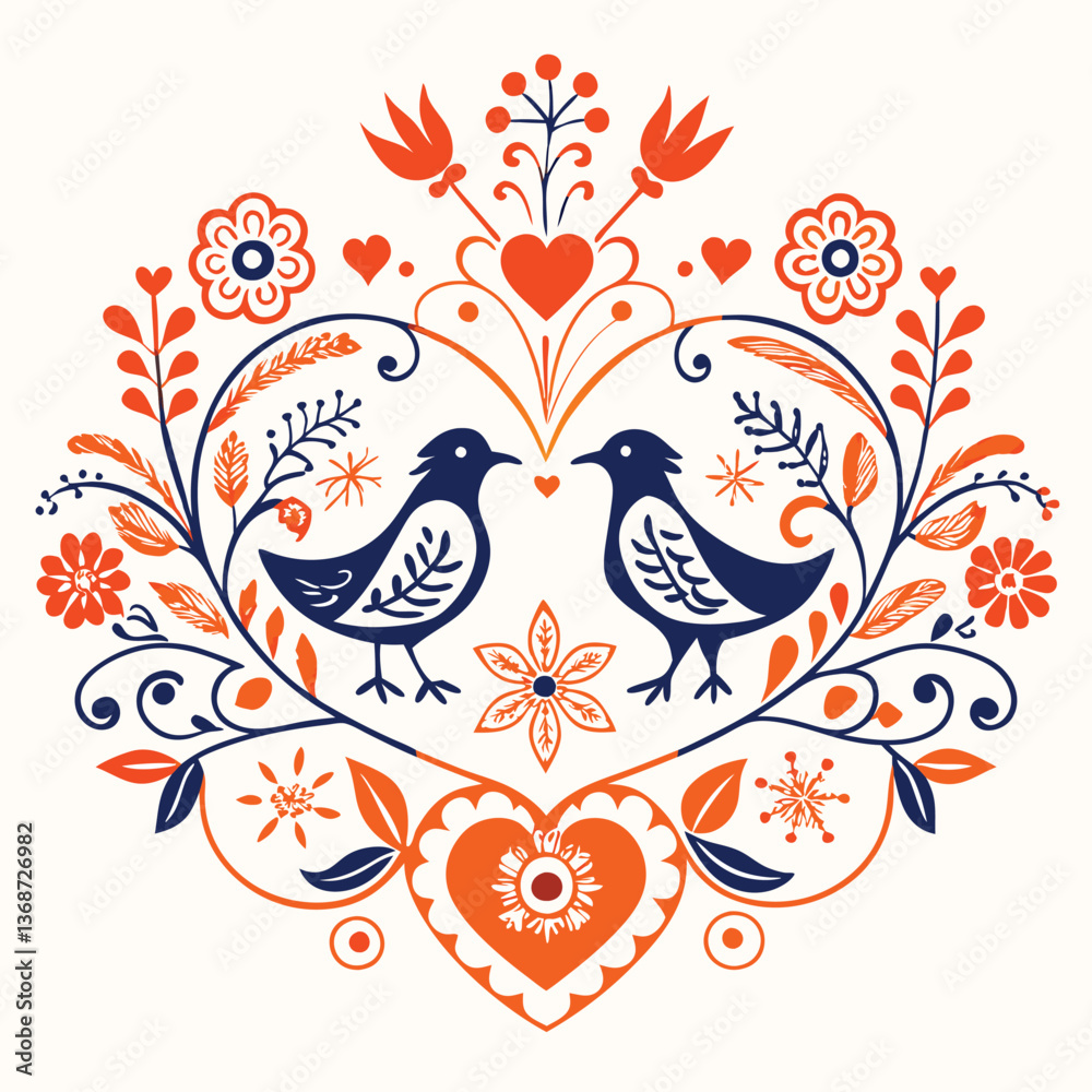 Fototapeta premium Birds silhouette vector collection white background.