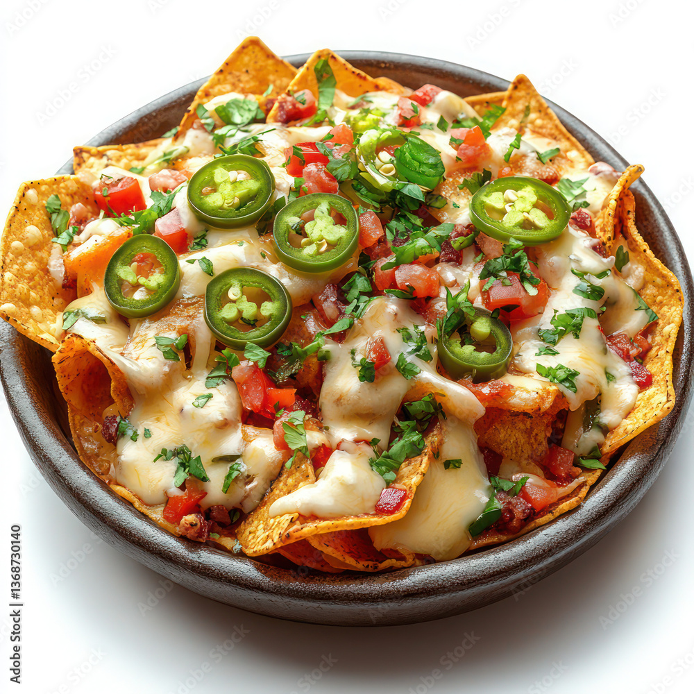 A_serving_of_nachos_with_melte cheese A_serving_of_nachos_with_melte cheese