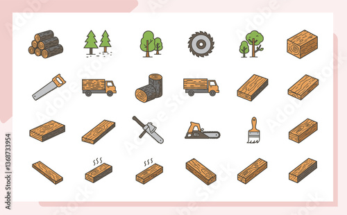 Illustration of a set of cigarettes with an ashtray and related smoking items