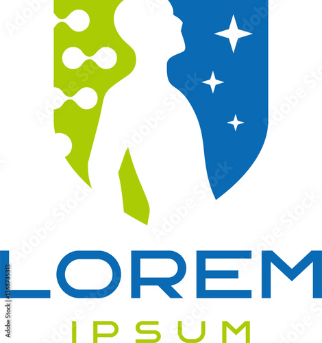 Abstract Simple Body Research Logo Template