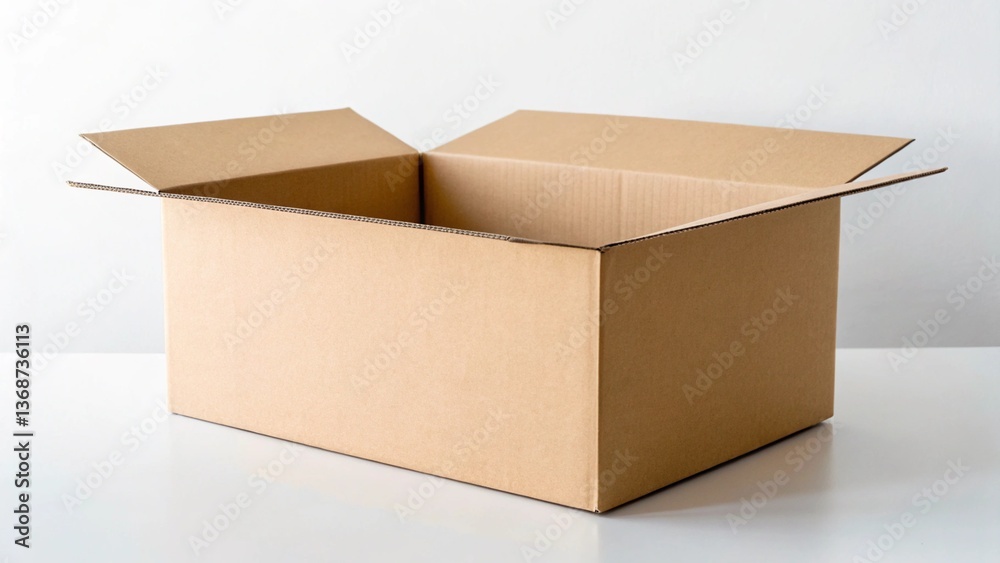 Cardboard box for mockup, Empty packing box Cardboard box for mockup, Empty packing box