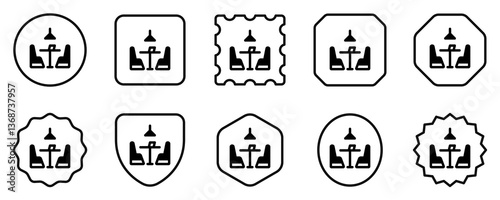 Editable restaurant seat vector icon. Food, restaurant. Part of a big icon set family. Perfect for web and app interfaces, presentations, infographics, etc