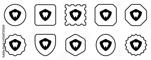 Editable dental protection vector icon. Dentistry, healthcare, medical. Part of a big icon set family. Perfect for web and app interfaces, presentations, infographics, etc