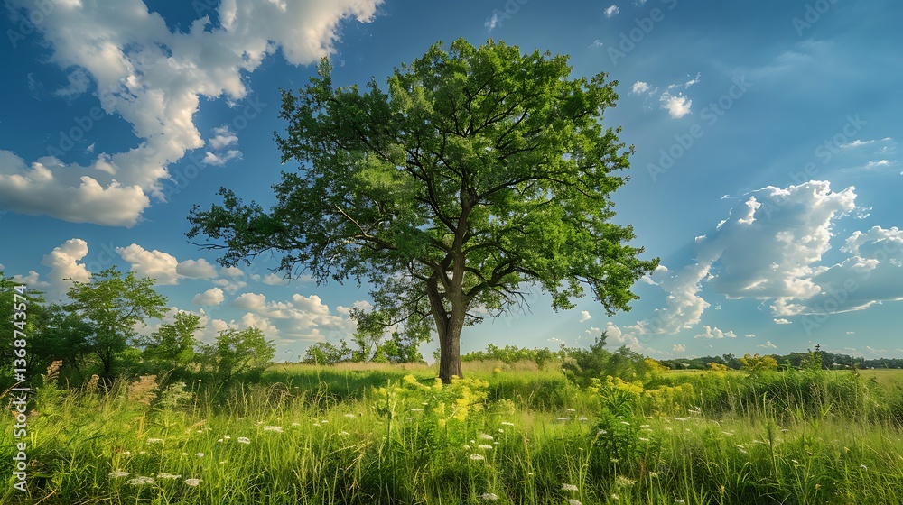 Obraz premium Serene Landscapes of Trees: Reflections, Seasons, and Scenic Beauty Captured in Nature's Artistry