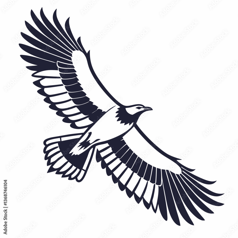 Obraz premium Lapwing silhouette icon vector