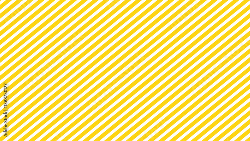 Yellow and white diagonals stripes background, yellow seamless pattern wallpaper.