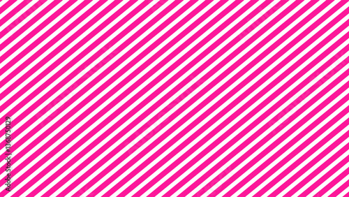 Pink and white diagonals stripes background, pink seamless pattern wallpaper.