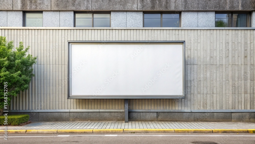 Obraz premium White Billboard for advertising mockup, blank outdoor add poster