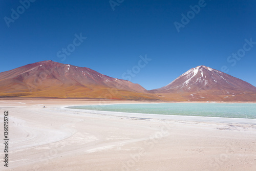 The green Laguna Verde,Bolivia