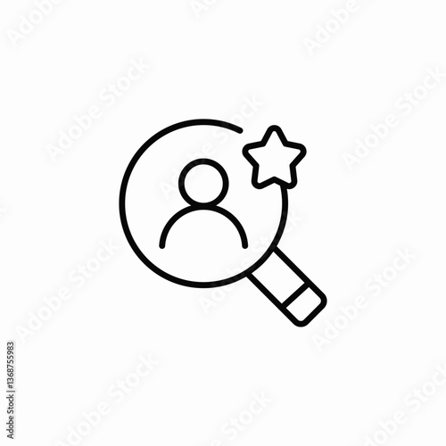 favorite search icon sign vector