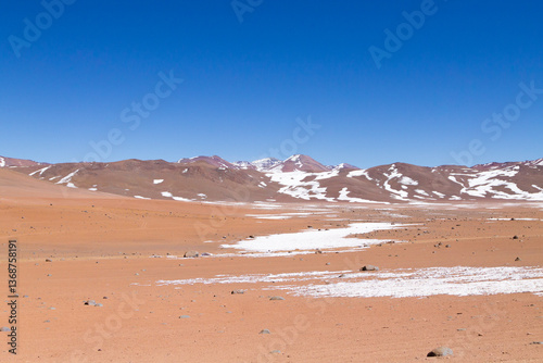 Obraz na płótnie Bolivian mountains landscape,Bolivia w salonie