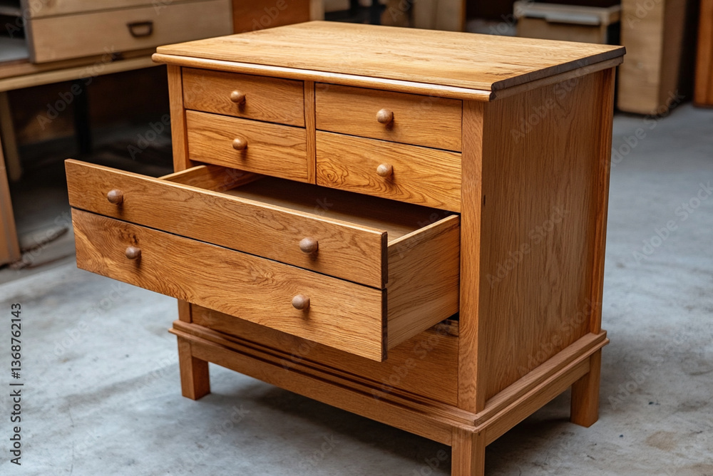 handmade wooden dresser with drawers open, showcasing craftsmanship.
handmade wooden dresser with drawers open, showcasing craftsmanship.