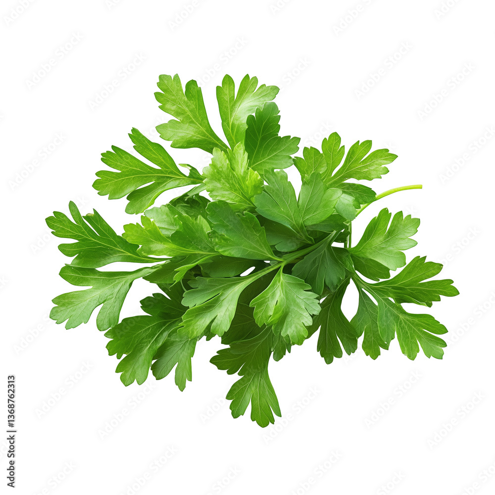 a bunch of fresh green parsley isolated on a white background a bunch of fresh green parsley isolated on a white background